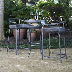 Woodard Canaveral Nelson Modern Wicker Outdoor Bar Set - WD-CANAVERAL-SET5