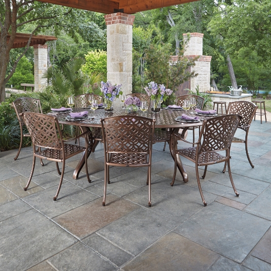 Woodard Casa 9 Piece Patio Dining Set - WOODARD-CASA-SET1