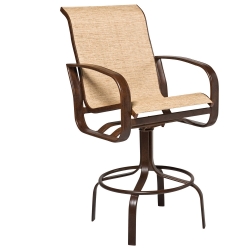 Woodard Cayman Isle Sling Swivel Bar Stool - 2FH468