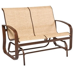 Woodard Cayman Isle Sling Love Seat Glider - 2FX473