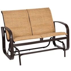 Woodard Cayman Isle Padded Sling Love Seat Glider - 2FX573