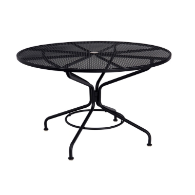Woodard 48 Inch Round Contract Plus Bistro Umbrella Table - 280137