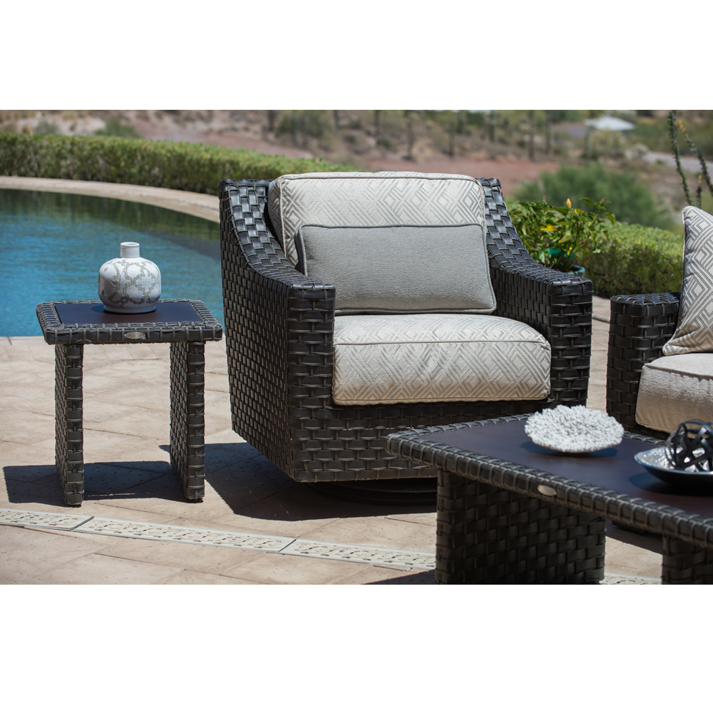 Woodard Cooper Ottoman - Thumbnail 4