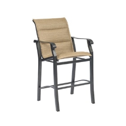 Woodard Cortland Padded Sling Stationary Bar Stool - 420581