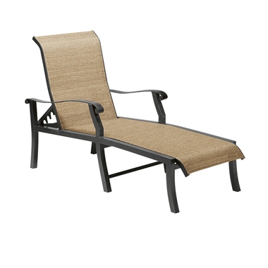 Woodard Cortland Sling Adjustable Chaise Lounge - 42H470