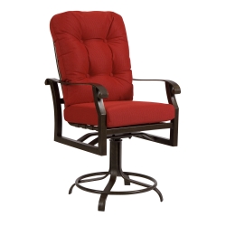 Woodard Cortland Cushion Swivel Counter Stool - 4Z0469