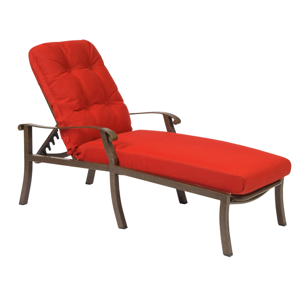 Woodard Cortland Cushion Adjustable Chaise Lounge - 4Z0470