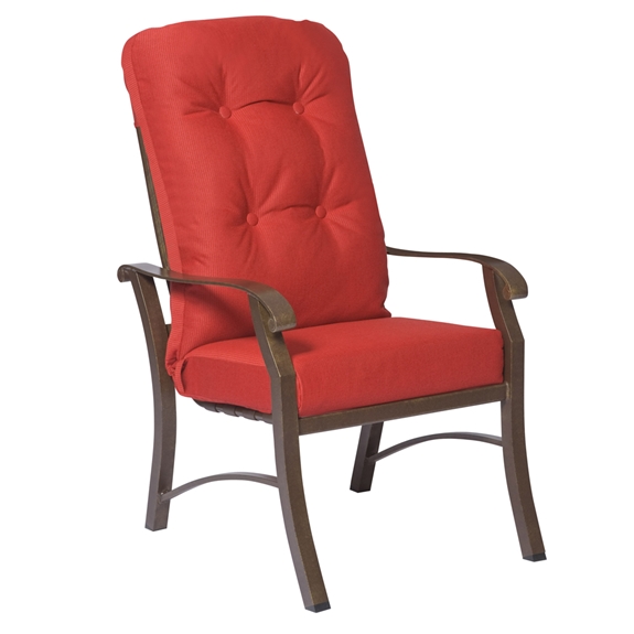 Woodard Cortland Cushion High Back Dining Arm Chair - 4ZM426