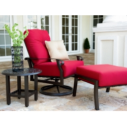 Woodard Cortland Cushion Swivel Rocking Lounge Chair Set - WD-CORTLAND-SET2