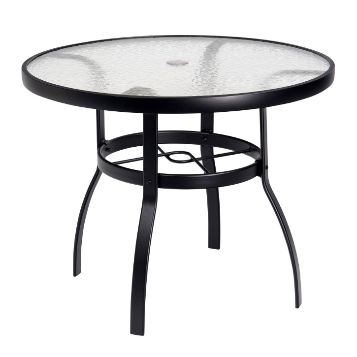 36 inch round patio table with umbrella hole PHI VILLA 37" Outdoor Steel Dining or leisurely tea Outsunny 30" Round Patio Dining