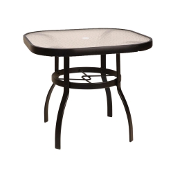 Woodard Deluxe 36 inch square Glass Top Dining Table - 826137W