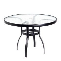 Woodard Deluxe 42 inch round Glass Top Dining Table - 826142W