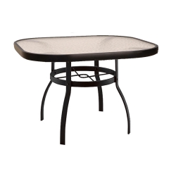 Woodard Deluxe 42 inch square Glass Top Dining Table - 827140W