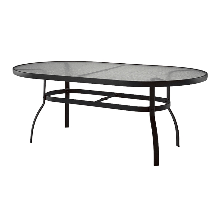 54 inch patio table glass top with umbrella hole Flash Furniture Tory Commercial Grade Tempered with and Steel Tube Frame, Clear Top/Silver Frame Woodard The beauty and character of hand Goplus 32" Outdoor Round Patio