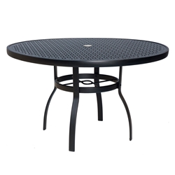 Woodard Deluxe 48 inch round Lattice Top Dining Table - 826148WL