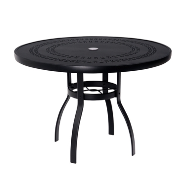 Woodard Deluxe 42 inch round Trellis Top Dining Table - 820142A