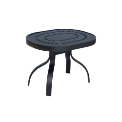 Woodard Deluxe Rectangular End Table with Trellis Top - 820453A