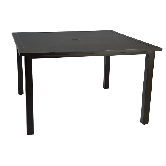 Woodard Elemental 48" Square Umbrella Dining Table - 710848