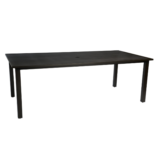 Woodard Elemental 42" x 84" Rectangular Umbrella Dining Table - 710884