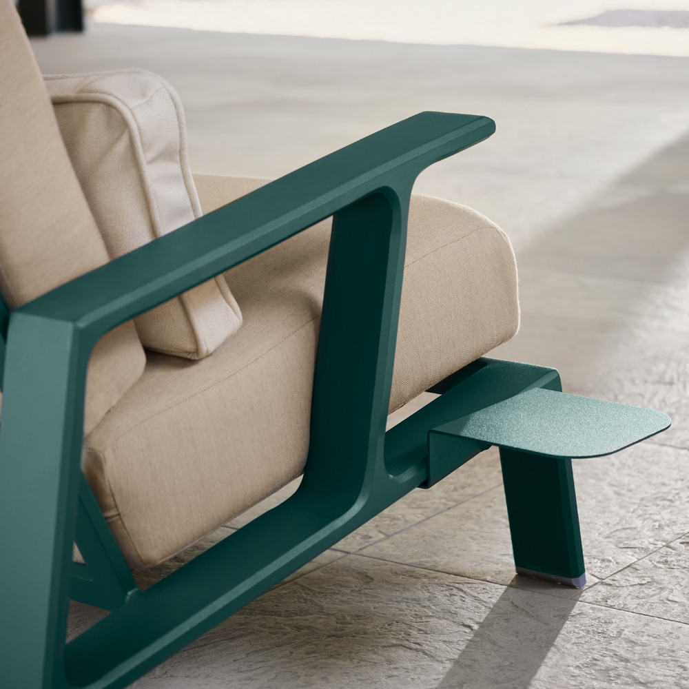 Woodard Elevation LHF Side Tray Table - 2STBLTLF