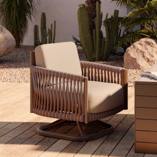Eve Swivel Lounge Chair lifestyle