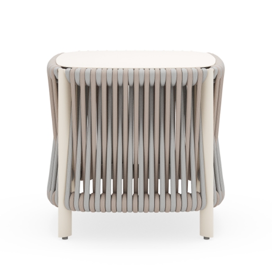 Eve End Table oyster finish