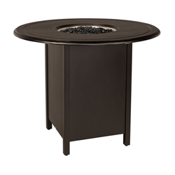 Woodard Solid Cast 48" Round Bar Height Fire Table - 1CM3SQRB-09248FP