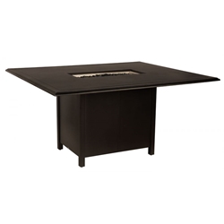 Woodard Solid Cast 70" x 60" Rectangular Counter Height Fire Table - 650LCT-09270FP