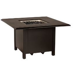 Woodard Solid Cast 42" Square Chat Height Fire Table - 65M742-09242FP