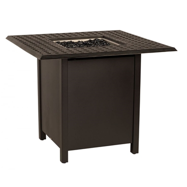 Woodard Thatch 42" Square Counter Height Fire Table - 65M743-04943FP