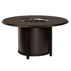 Woodard Thatch 48" Round Chat Height Fire Table - 65M747-04948FP