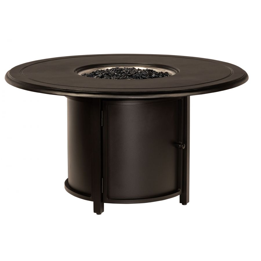 Woodard Solid Cast 48" Round Chat Height Fire Table - 65M747-09248FP