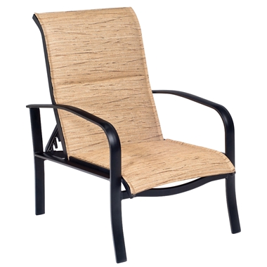 Woodard Fremont Padded Sling Adjustable Lounge Chair - 2P0535