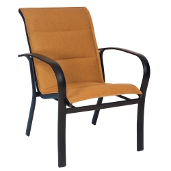 Woodard Fremont Padded Sling Stackable Dining Arm Chair - 2PH501