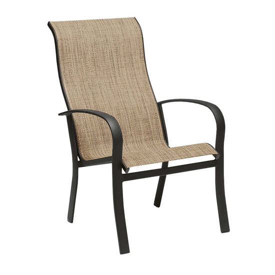 Sling High Back Dining Arm Chairs