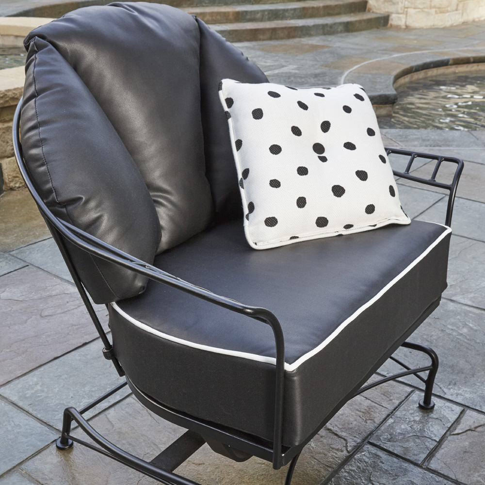Woodard Hamilton Wrought Iron Spring Lounge Chair | 6K0065