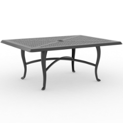 Woodard Hampton Cast 48" x 36" Rectangular Coffee Table with Cabriole Base - 2G4500-05145