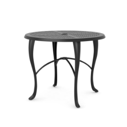Woodard Hampton Cast 36" Round Dining Umbrella Table with Cabriole Base - 2G5300-05136