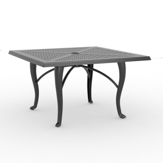 Woodard Hampton Cast 36" Square Coffee Table with Cabriole Base - 2G5400-05137
