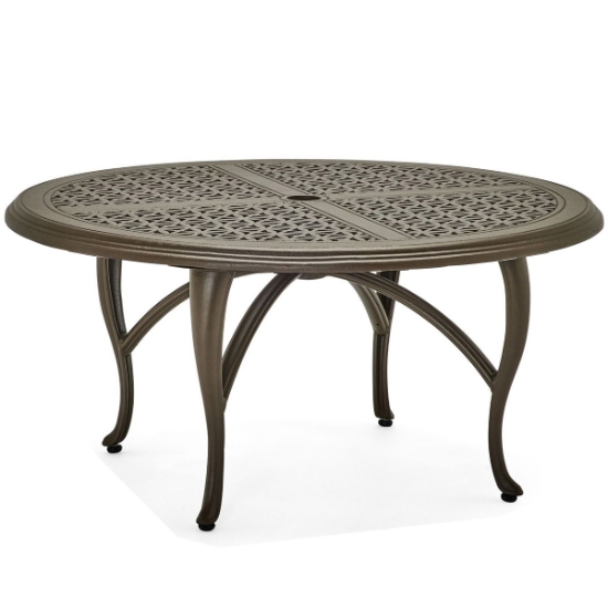 Woodard Hampton Cast 48" Round Coffee Table with Cabriole Base - 2G5400-05148