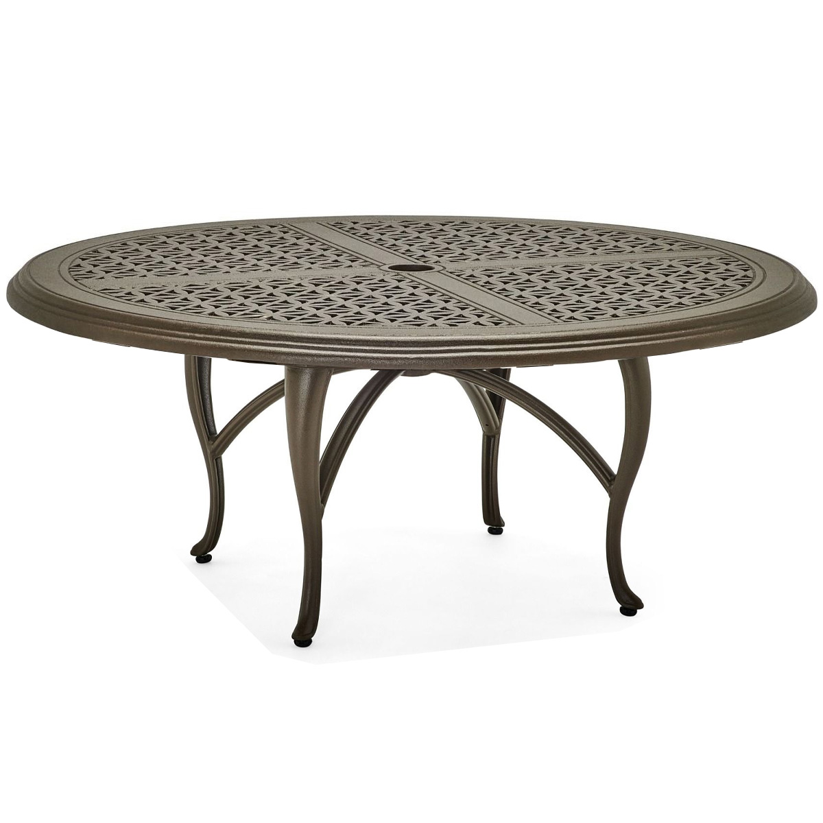 Woodard Hampton Cast 60" Round Coffee Table with Cabriole Base - 2G5400-05160