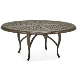 Woodard Hampton Cast 60" Round Coffee Table with Cabriole Base - 2G5400-05160