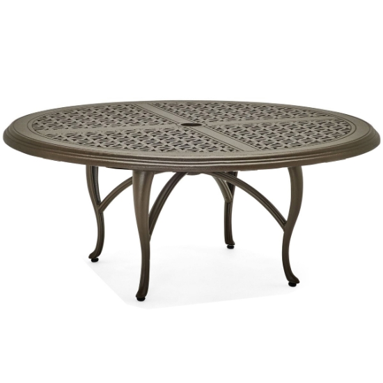 Woodard Hampton Cast 60" Round Coffee Table with Cabriole Base - 2G5400-05160