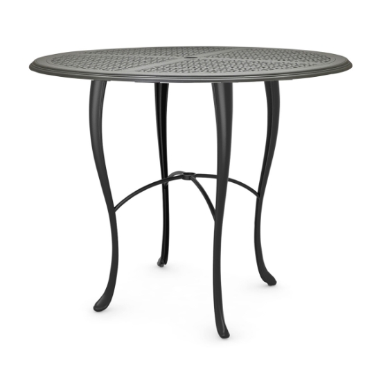 Woodard Hampton Cast 48" Round Counter Height Umbrella Table with Cabriole Base - 2G5500-05148