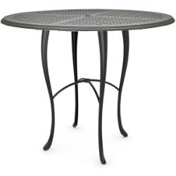 Woodard Hampton Cast 60" Round Bar Height Umbrella Table with Cabriole Base - 2G6600-05160