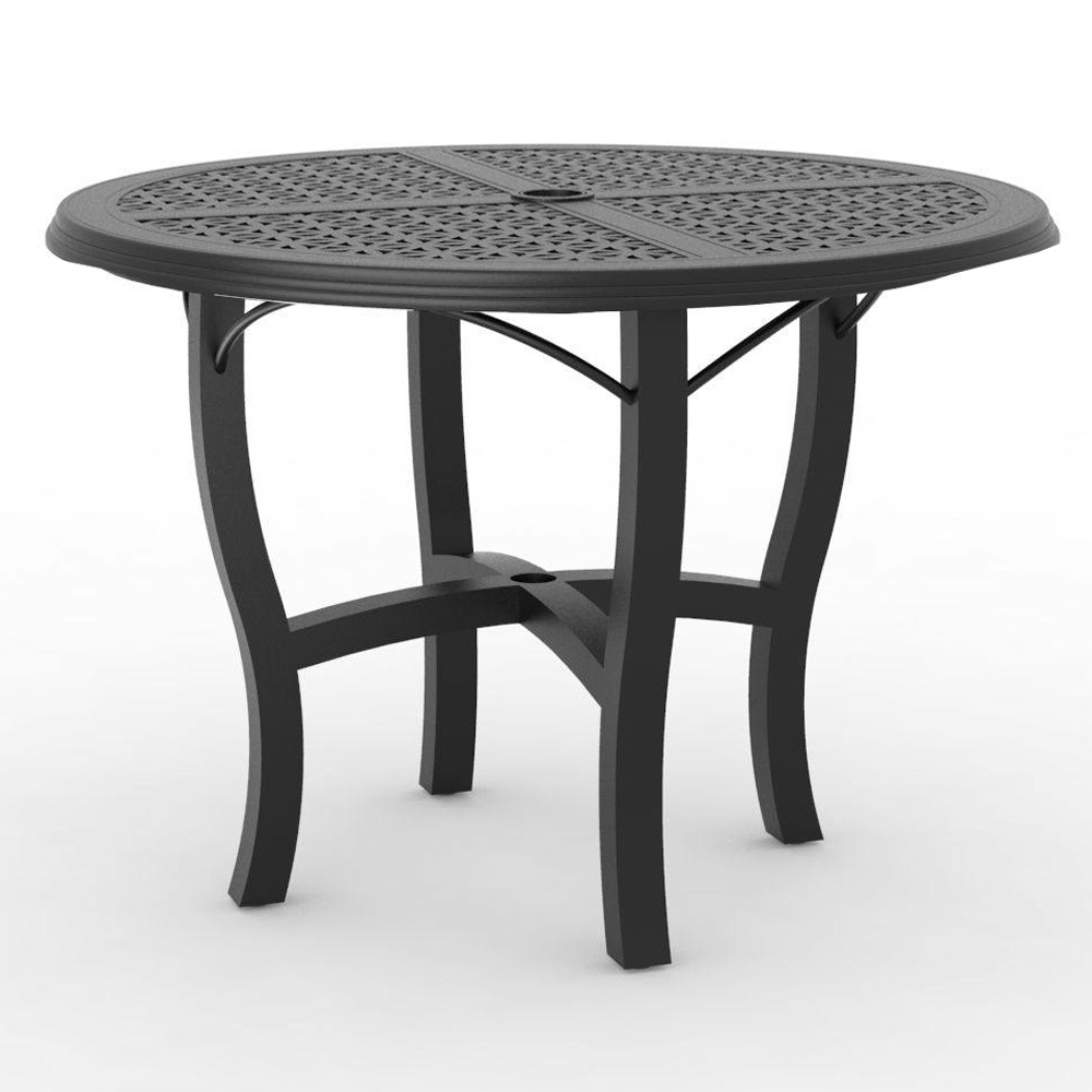 Woodard Hampton 48" Round Dining Table with Carson Base