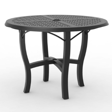 Woodard Hampton 48" Round Dining Table with Carson Base