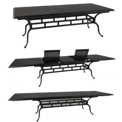 Hampton Cast Aluminum 90-127" Extension Table 