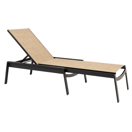 Woodard Hudson Adjustable Armless Chaise Lounge - 1B0471