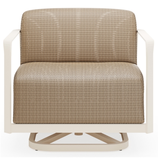 Woodard Juno Swivel Lounge Chairs oyster front